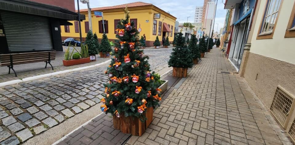 Centro de Atibaia ganha cores e luzes no Natal 2025