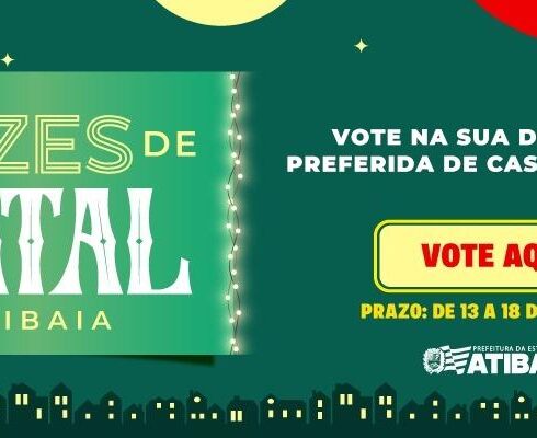 Atibaia iluminada: população já pode escolher seus favoritos na ação “Luzes de Natal”