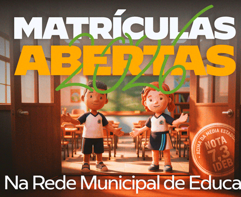 Campanha de Matrículas 2026 da Rede Municipal está em andamento
