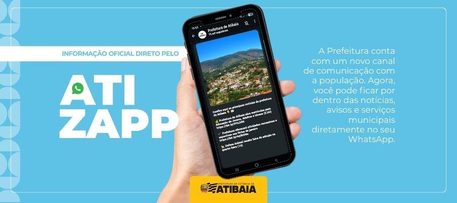 Prefeitura de Atibaia moderniza comunicação com novo canal exclusivo no WhatsApp