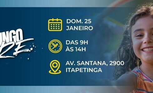 Primeiro Domingo Livre de 2026 será no bairro Itapetinga