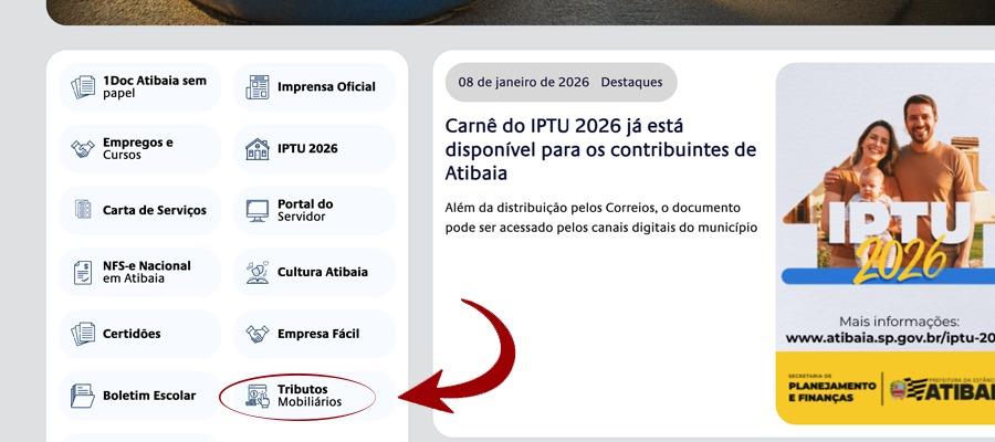 Empresas e prestadores de serviços já podem acessar os Tributos Mobiliários de 2026