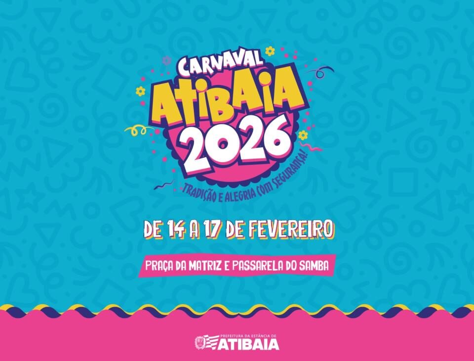 Carnaval 2026: confira a programação oficial das atividades em Atibaia