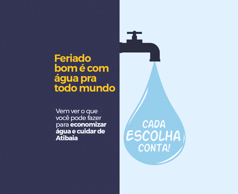 SAAE e Prefeitura reforçam o uso consciente da água no feriado de Tiradentes