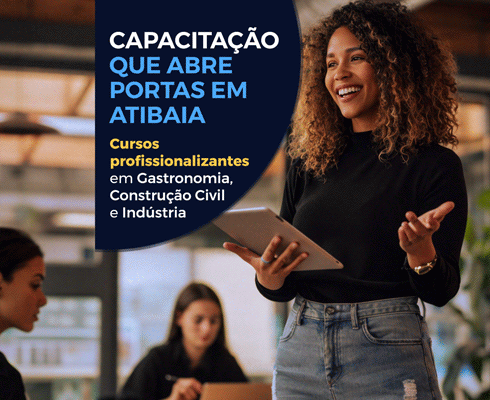 Abertas inscrições para cursos profissionalizantes em parceria com o SENAI