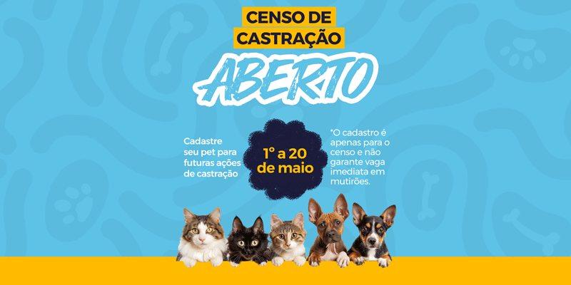 Prefeitura de Atibaia abre censo para políticas públicas de castração animal 2026