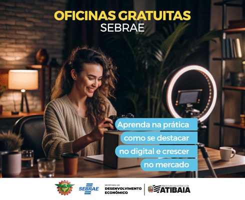 Atibaia recebe oficinas gratuitas voltadas ao marketing e à produção de conteúdo para negócios