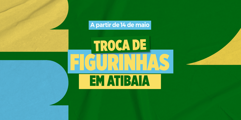 Troca de Figurinhas da Copa é gratuita e aberta ao público em Atibaia