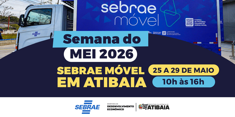 Semana do MEI: Sebrae Móvel leva atendimento gratuito a empreendedores em Atibaia Semana do MEI: Sebrae Móvel leva atendimento gratuito a empreendedores em Atibaia