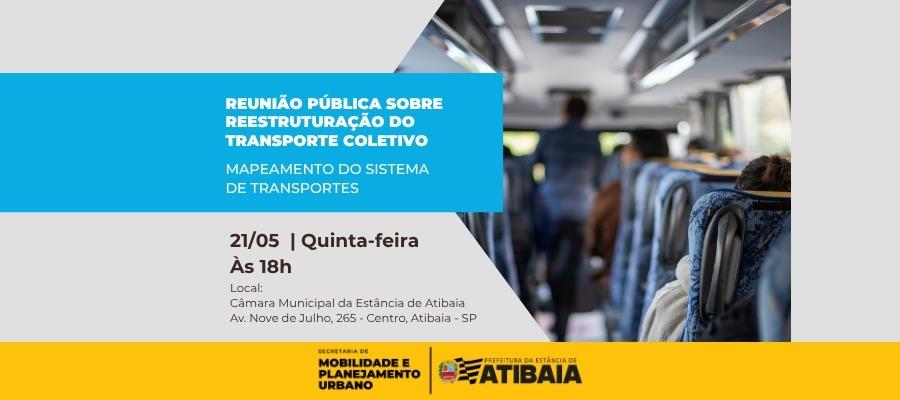 Prefeitura realiza nesta quinta-feira (21) reunião pública sobre reestruturação do transporte coletivo Prefeitura realiza nesta quinta-feira (21) reunião pública sobre reestruturação do transporte coletivo
