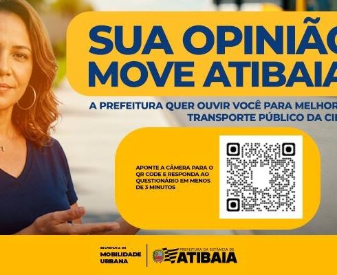 Prefeitura de Atibaia convida população a responder questionário do transporte público via QR Code