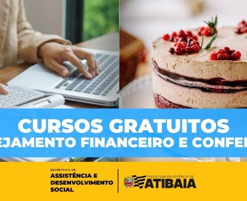 Atibaia abre inscrições para cursos gratuitos de confeitaria e planejamento financeiro