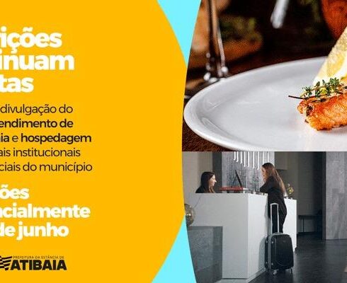 Inscrições seguem abertas para empresas de gastronomia e hospedagem participarem dos guias turísticos de Atibaia
