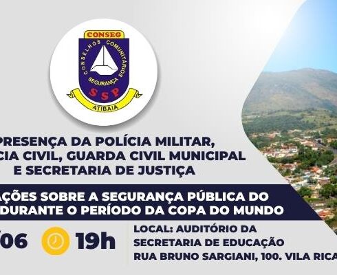 CONSEG promove reunião entre forças de segurança e população para debater estratégias durante Copa do Mundo
