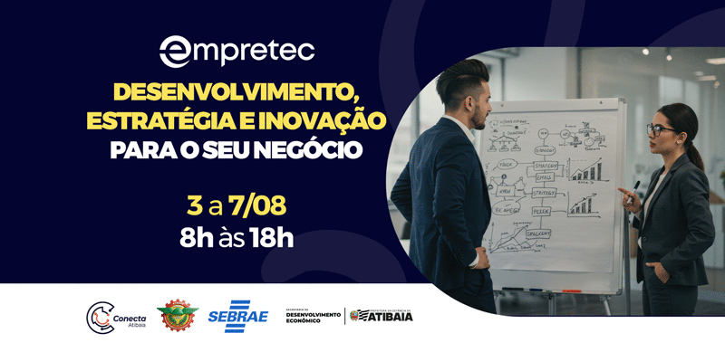 Empresários de Atibaia poderão participar do Empretec: seminário gratuito sobre gestão e desenvolvimento de negócios