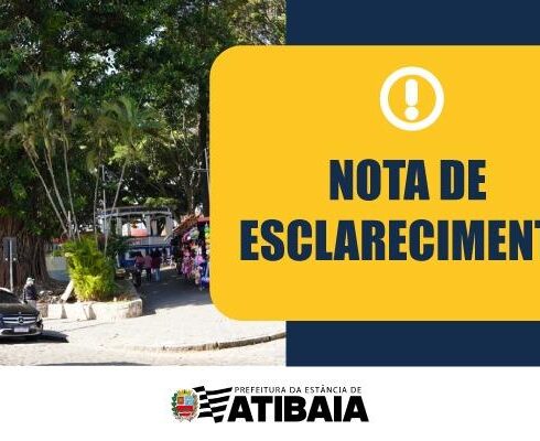 Nota de esclarecimento sobre ação de fiscalização de comércio ambulante no Centro
