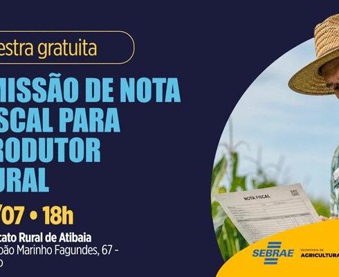 Palestra gratuita orienta produtores rurais de Atibaia sobre emissão de nota fiscal