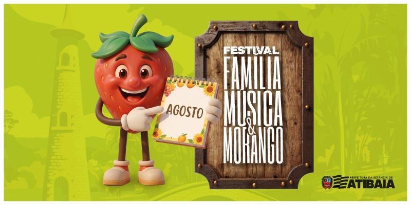 Festival da Família, Música e Morango abre programação com shows, atrações infantis e valorização dos produtores locais