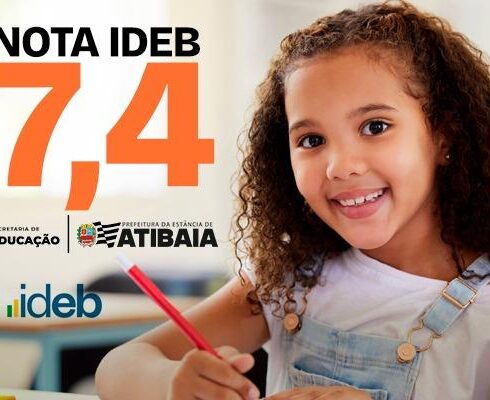 Atibaia é 1ª no Estado entre cidades de mesmo porte, com nota 7,4 no IDEB 2025