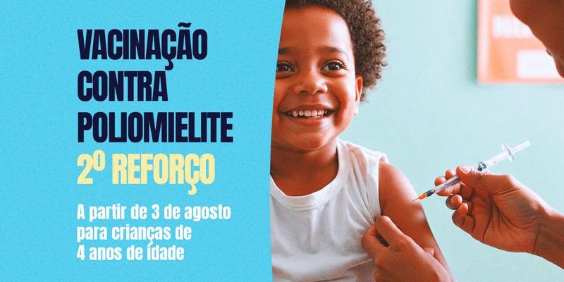 Calendário de vacinação passa a contar com novo reforço contra a poliomielite