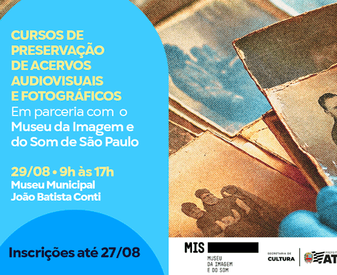 Abertas inscrições para curso gratuito sobre preservação de acervos audiovisuais
