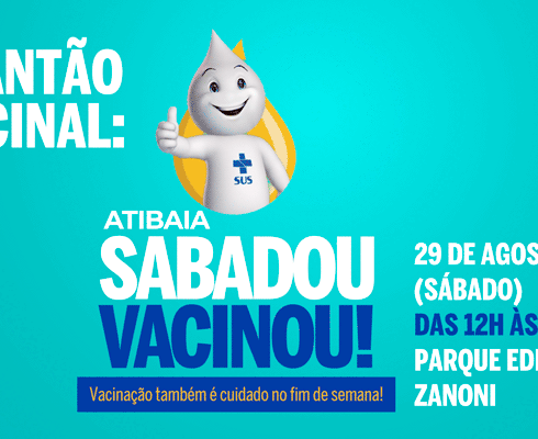 Plantão Vacinal acontece neste sábado (29) no Parque Edmundo Zanoni