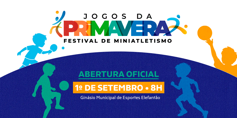 Jogos da Primavera e XII Festival de Miniatletismo reúnem mais de 5 mil estudantes em Atibaia