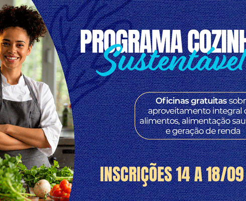 Programa Cozinha Sustentável oferece duas oficinas com receitas brasileiras e vegetarianas em setembro