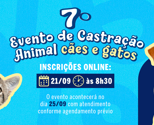 Prefeitura de Atibaia abre inscrições para mutirão de castração de cães e gatos no dia 21 de setembro