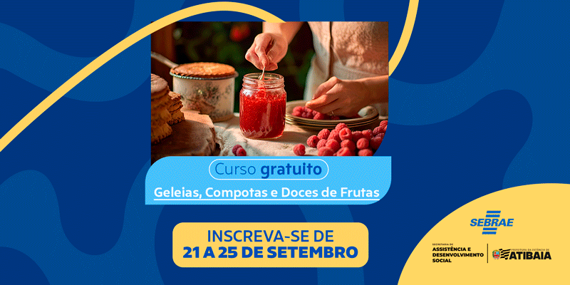 Curso de Geleias, Compotas e Doces de Frutas tem inscrições abertas no Núcleo de Inclusão Produtiva Curso de Geleias, Compotas e Doces de Frutas tem inscrições abertas no Núcleo de Inclusão Produtiva