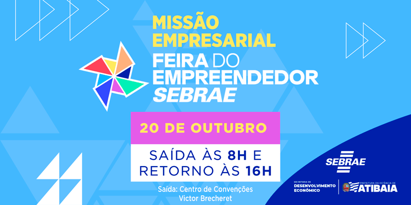 Empreendedores de Atibaia podem participar da Feira do Empreendedor SEBRAE 2026