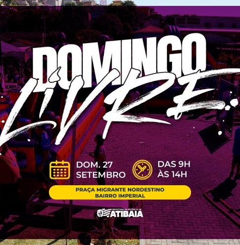 Próximo Domingo Livre será na Praça do Migrante Nordestino