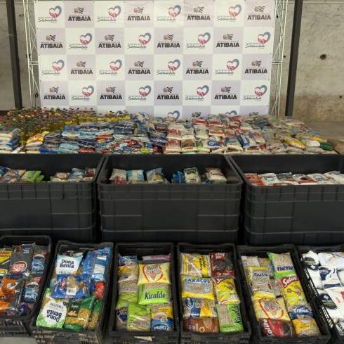 Fundo Social de Atibaia recebe 2,7 toneladas de alimentos arrecadados na 44ª Festa de Flores e Morangos