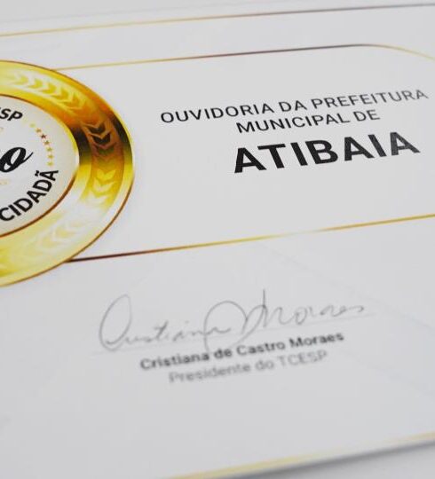 Prefeitura de Atibaia conquista Selo Ouro do Tribunal de Contas do Estado de São Paulo por excelência e inclusão na Ouvidoria Geral