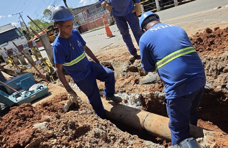 SAAE mantém manutenção emergencial na adutora Ana Pires