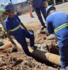 SAAE mantém manutenção emergencial na adutora Ana Pires
