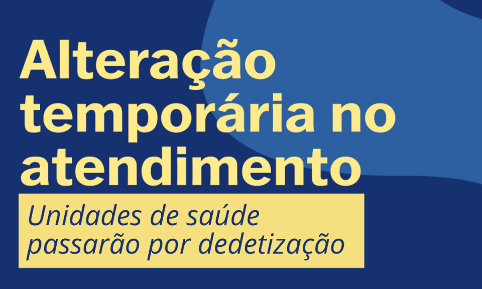 UBS de Atibaia terão horário de funcionamento alterado em dias de dedetização UBS de Atibaia terão horário de funcionamento alterado em dias de dedetização