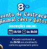 Prefeitura de Atibaia abre inscrições para mutirão de castração de cães e gatos no dia 19 de outubro