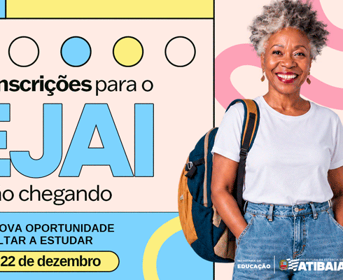 Nunca é tarde para aprender: Atibaia abre matrículas para a EJAI