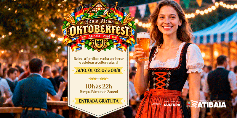 Atibaia realiza sua primeira Oktoberfest em cinco dias de programação no Parque Edmundo Zanoni