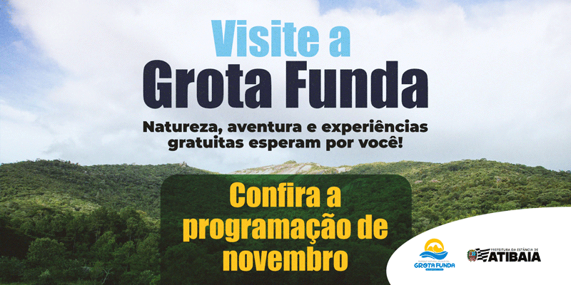 Parque Natural Municipal da Grota Funda terá visitas gratuitas em novembro